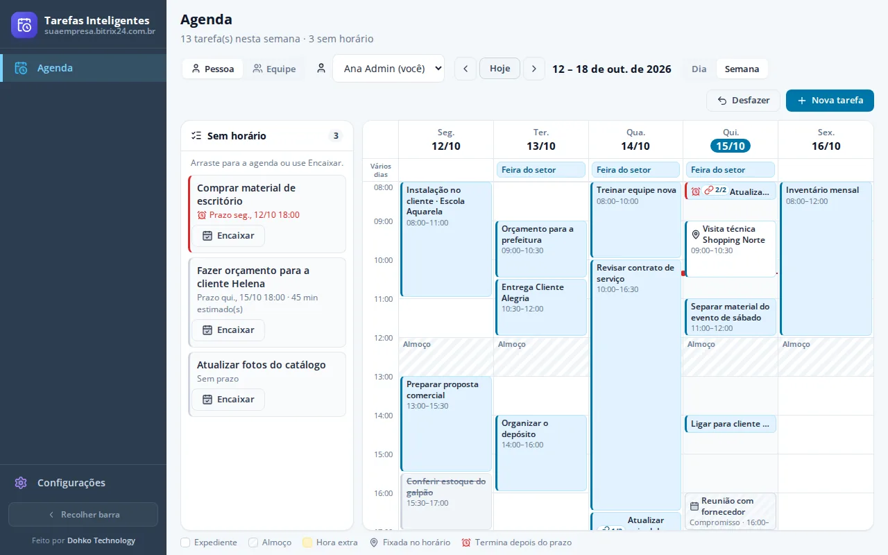 Agenda da semana
